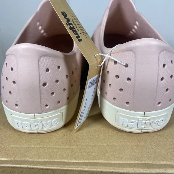 NEW IN BOX Native Jefferson Sugarlite Mens 11 Chameleon Pink Bone White Shoes - Picture 7 of 11